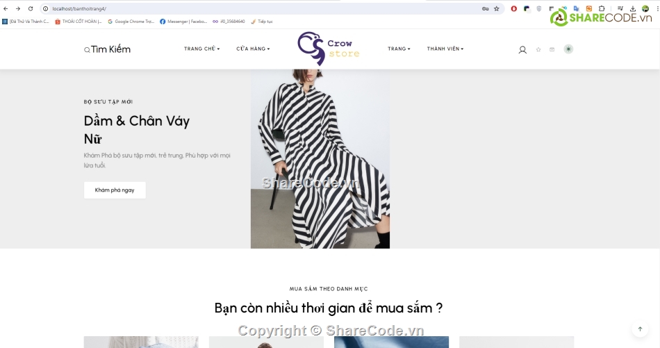 Website bán hàng,web thời trang online,full code bán quần áo thời trang